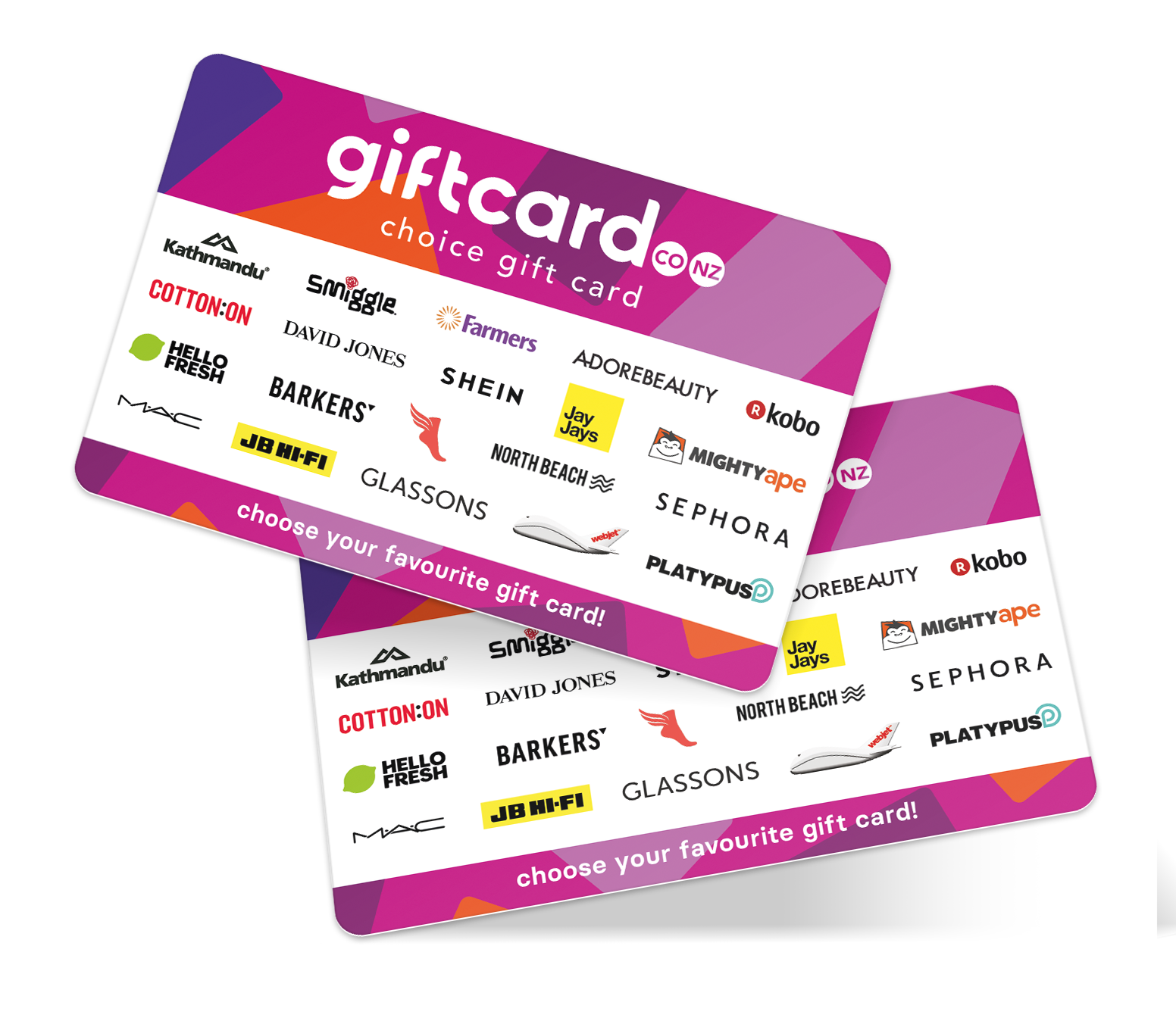 Choice gift voucher