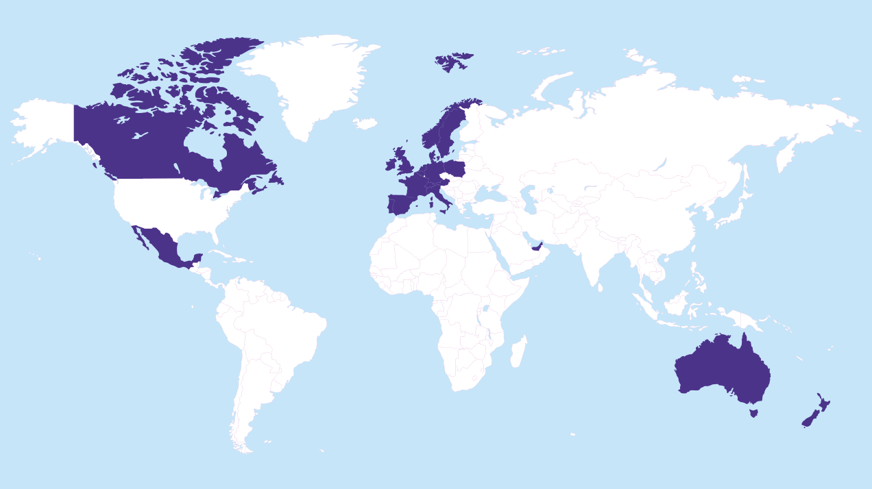International gift cards for more than 10 countries
