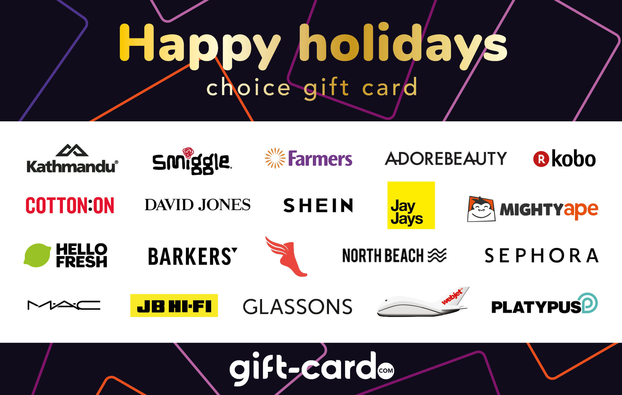 Happy Holidays Gift Card