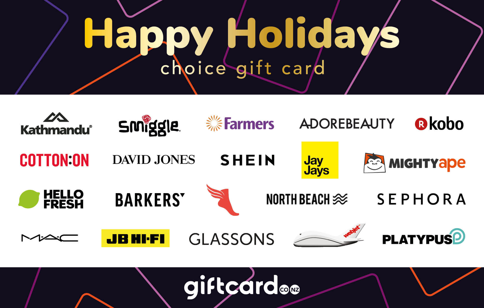 Happy Holidays Gift Card
