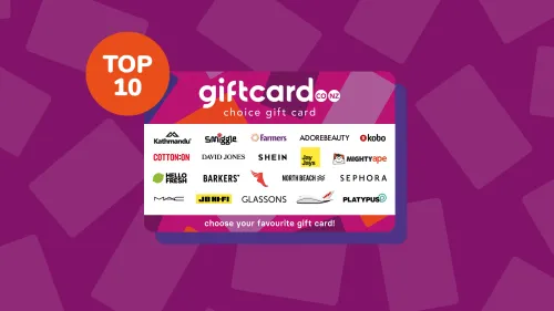 Top 10 most popular gift cards